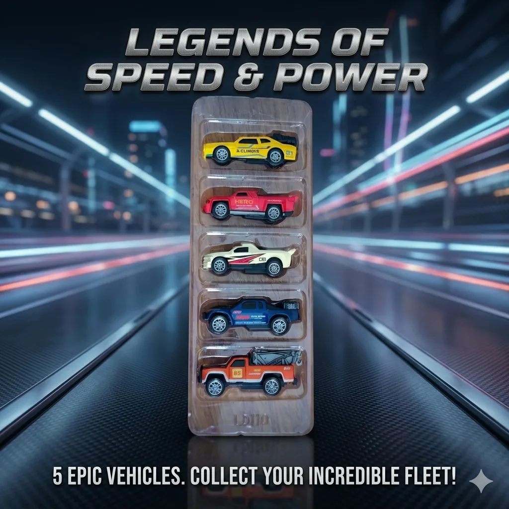 Pull Back Metal (ALOY) Mini Car 8 cm (5pcs set) Toy